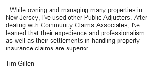 NJ Insurance Adjuster